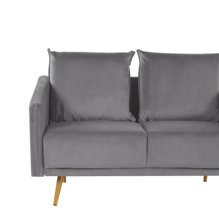 2-seater sofa MAURA Grey Velvet [6]