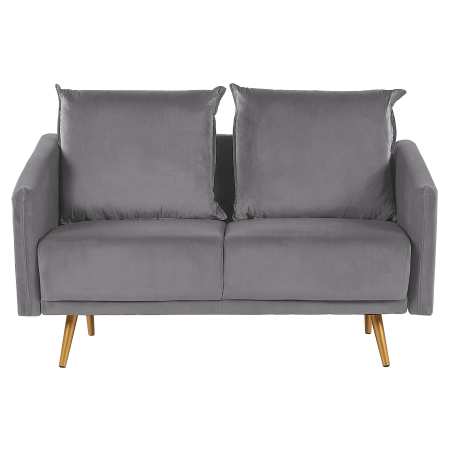 2-seater sofa MAURA Grey Velvet [1]