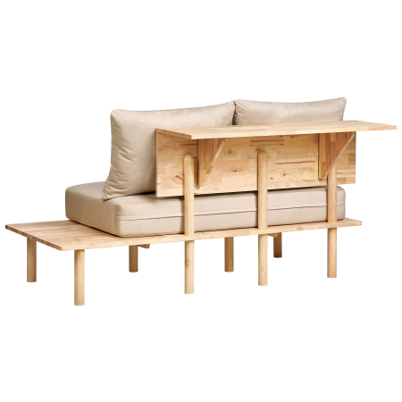 Canapea cu 2 locuri SALO  Nisipiu cu mese [5]