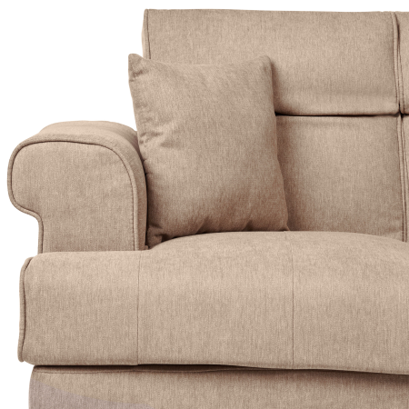 2-seater sofa SKIVE Light Brown [7]