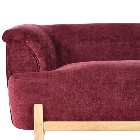 Canapea cu 3 locuri ALNOR Chenille Bordo [5]