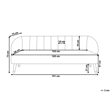 ALSVAG 3-seater sofa Velvet Navy Blue [2]