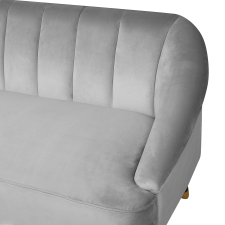 ALSVAG 3-seater sofa Velvet Light grey [5]
