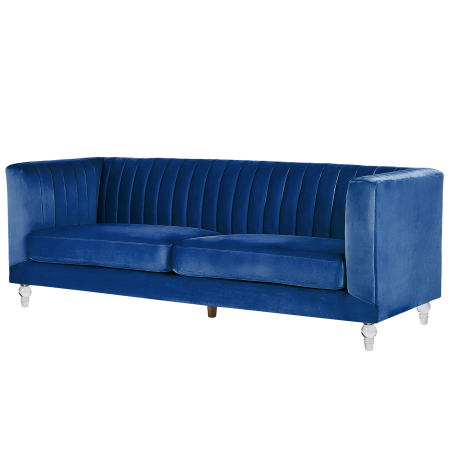 Canapea cu 3 locuri ARVIKA Catifea Bleumarin [3]