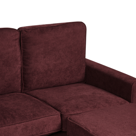 Canapea cu 3 locuri AVESTA  Bordo cu otoman [8]