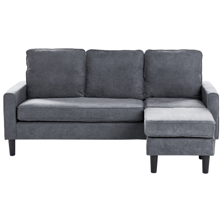 3-seater sofa bed AVESTA Dark grey with ottoman [1]