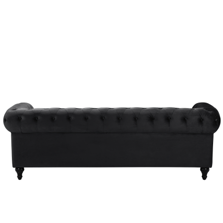 CHESTERFIELD 3-seater sofa Black velvet [4]