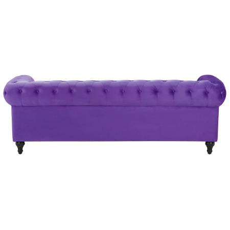 Canapea cu 3 locuri CHESTERFIELD Catifea Violet [4]