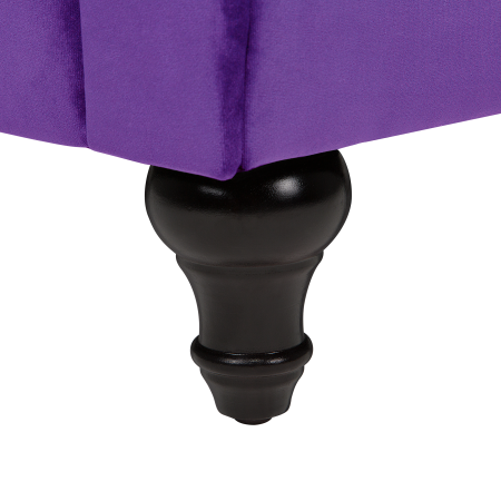 Canapea cu 3 locuri CHESTERFIELD Catifea Violet [7]