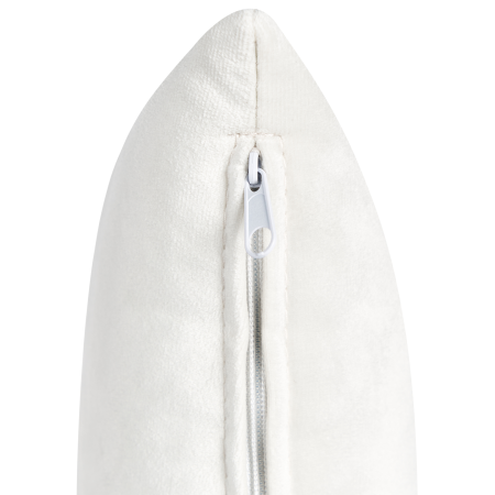 Canapea cu 3 locuri FREDERICA Catifea Alb-murdar [10]