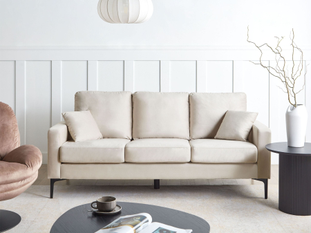 Canapele - Canapea cu 3 locuri GAVLE  Bej deschis