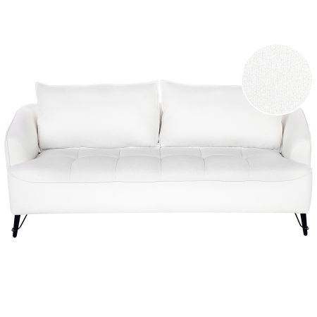 3-seater sofa HOBRO Boucle White [1]