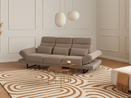 Sofas - IKAST 3-seater sofa bed Taupe