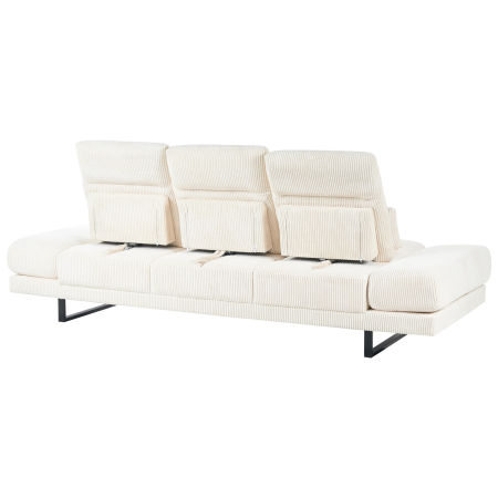 Canapea cu 3 locuri IKAST Velur Bej deschis [6]