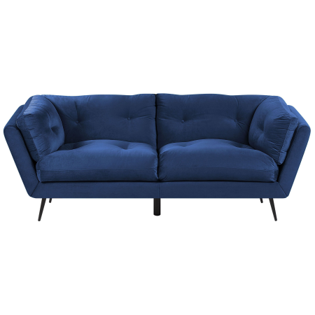 3-seater sofa LENVIK Velvet Navy Blue [1]