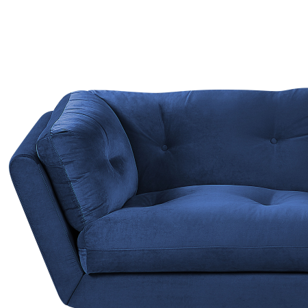 3-seater sofa LENVIK Velvet Navy Blue [5]