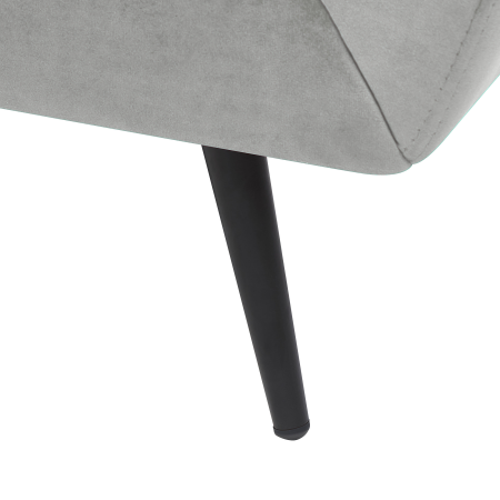 Canapea cu 3 locuri LENVIK Catifea Gri [7]