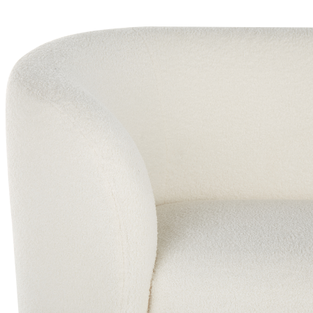 Canapea cu 3 locuri LOEN Boucle Alb [6]