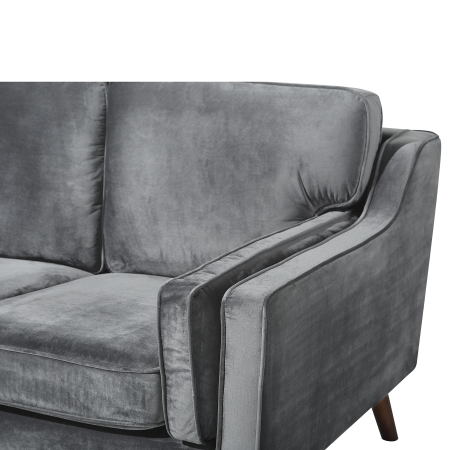 3-seater sofa LOKKA Velvet Dark grey [7]