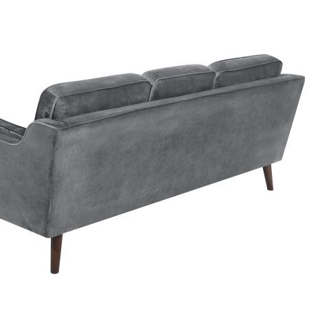 3-seater sofa LOKKA Velvet Dark grey [5]