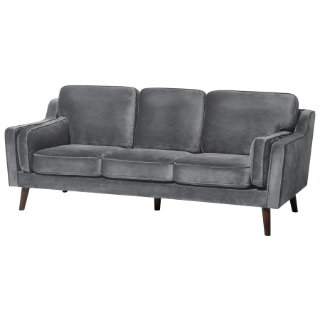 3-seater sofa LOKKA Velvet Dark grey [3]