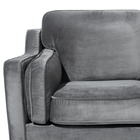 3-seater sofa LOKKA Velvet Dark grey [6]