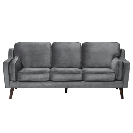 3-seater sofa LOKKA Velvet Dark grey [1]