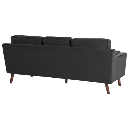 3-seater sofa LOKKA Black velvet [4]