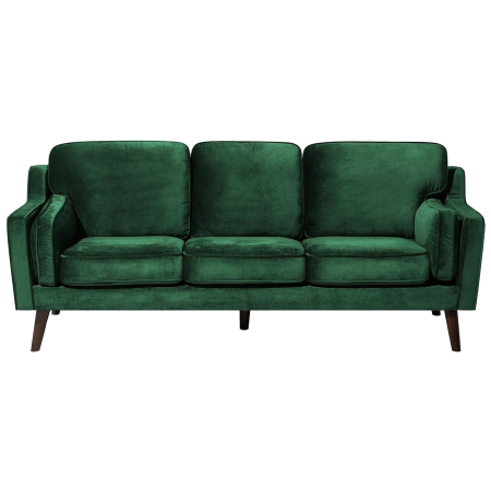 Canapea cu 3 locuri LOKKA Catifea Verde smarald [1]