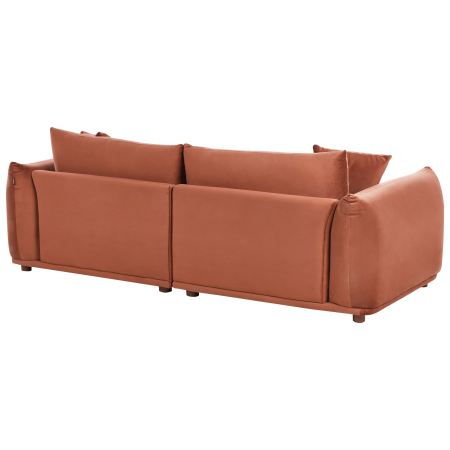 Canapea cu 3 locuri LUVOS Catifea Maro auriu [4]