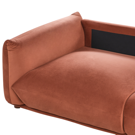 Canapea cu 3 locuri LUVOS Catifea Maro auriu [9]