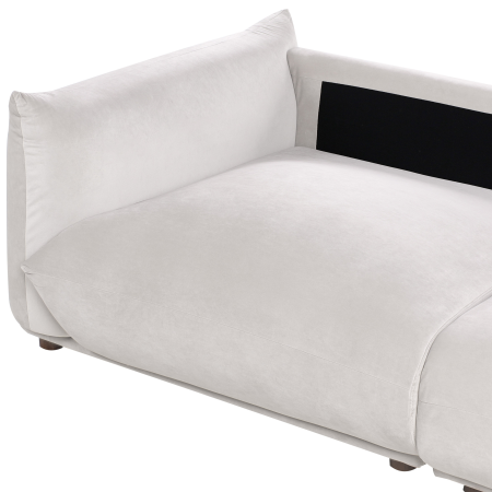 3-seater sofa LUVOS Taupe velvet [9]