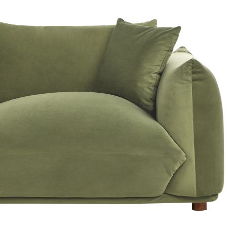 Canapea cu 3 locuri LUVOS Catifea Verde [7]