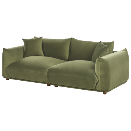 Canapea cu 3 locuri LUVOS Catifea Verde [3]