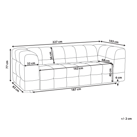 3-seater sofa MULLOLA Light grey [2]