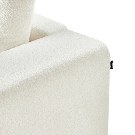 Canapea cu 3 locuri NIVALA Boucle Alb-murdar [10]