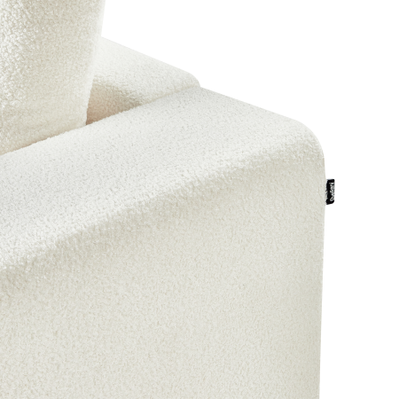 Canapea cu 3 locuri NIVALA Boucle Alb-murdar [9]