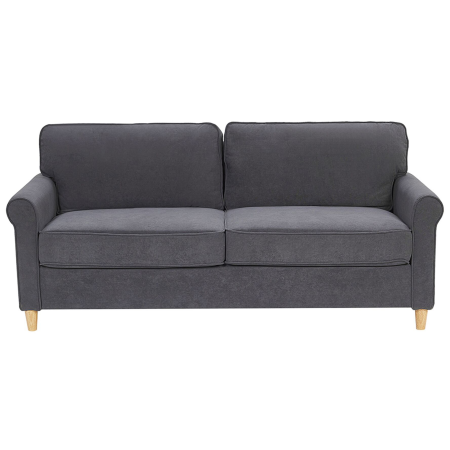 RONNEBY 3-seater sofa Velvet Dark grey [1]