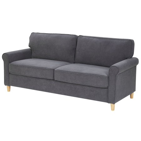 RONNEBY 3-seater sofa Velvet Dark grey [3]