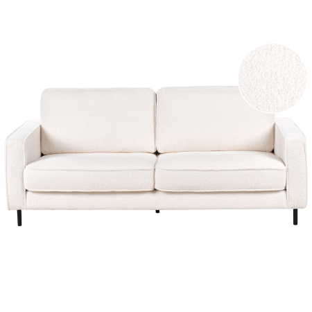 3-seater sofa SAVALEN Boucle White [1]