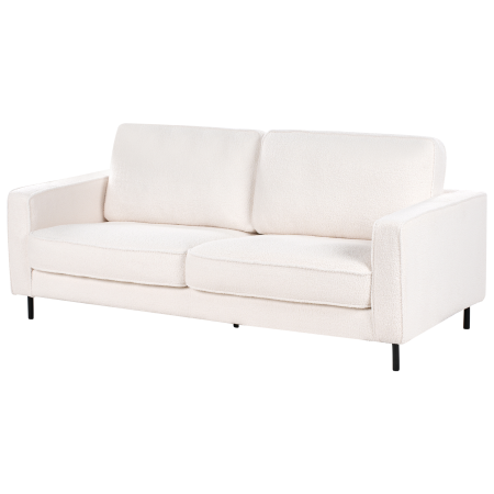 3-seater sofa SAVALEN Boucle White [4]