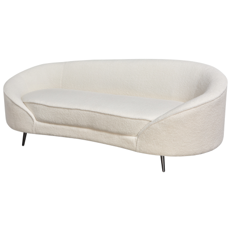 SAVAR Boucle 3-seater sofa bed White [4]