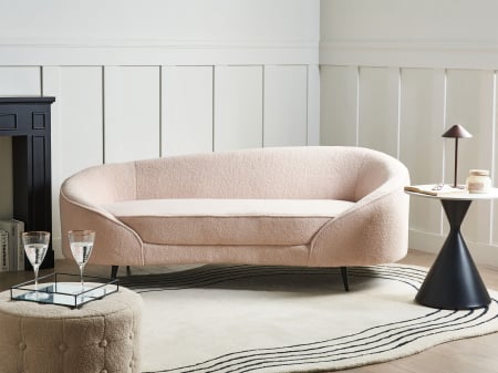 Canapele - Canapea cu 3 locuri SAVAR Boucle Bej