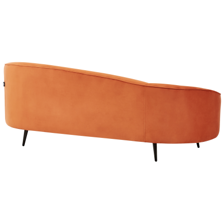 SAVAR 3-seater sofa bed Orange Velvet [4]