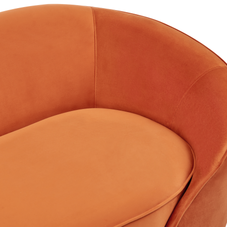 SAVAR 3-seater sofa bed Orange Velvet [5]