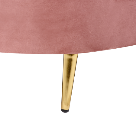 Canapea cu 3 locuri SAVAR Catifea Roz [8]