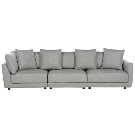 SIGTUNA 3-seater sofa Light grey with ottoman [4]