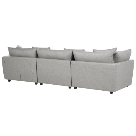 SIGTUNA 3-seater sofa Light grey with ottoman [6]