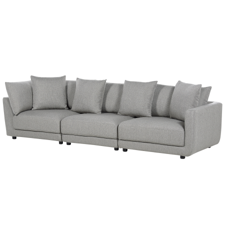 SIGTUNA 3-seater sofa Light grey with ottoman [5]