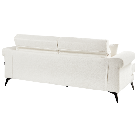 Canapea cu 3 locuri SKIVE Boucle Alb [6]